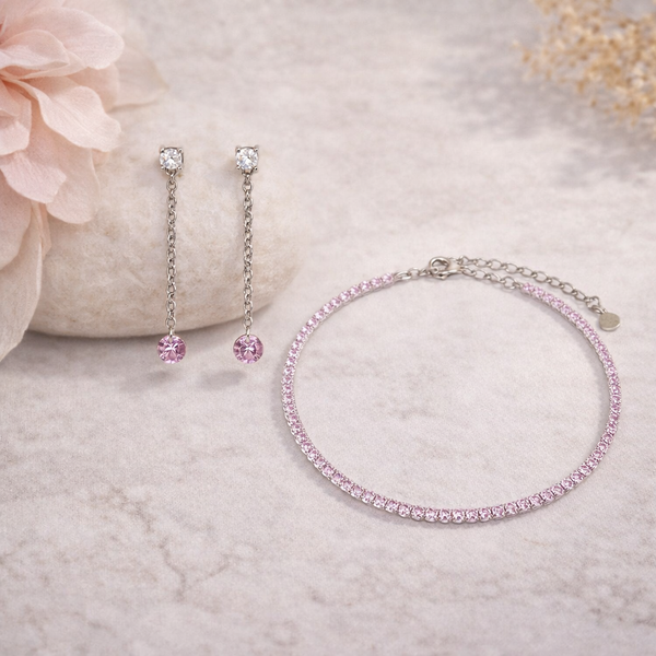 Pink Whisper Love Duo (Single Anklet)