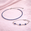 Bonded in Blue Silver Set (Single Anklet)
