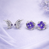 Violet Wing Romance Silver Combo