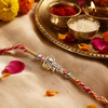 Shiv Aaradhya Silver Rakhi