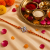 Navrang Om Silver Rakhi