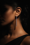 Blue Shine Silver Drop Earrings