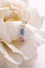 Pastel Bar Silver Hoop Earrings