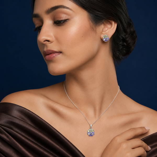 925 Silver Mini Bloom Pearl Set