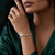 92.5 Sterling Silver Crystal Link Glow Bracelet