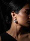 Ripple Hoop Silver Earrings