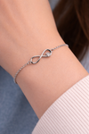 925 Sterling Silver Forever You & Me Bracelet