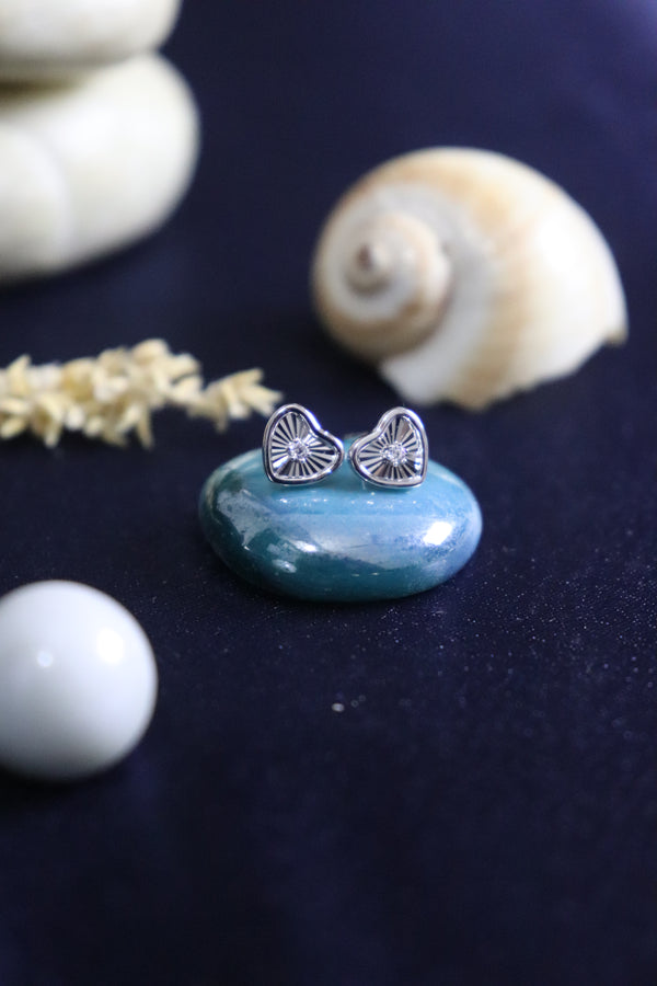 Butterfly & Heart Studs Combo