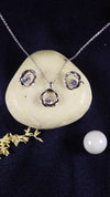 Twirl Glow 925 Sterling Silver Pendant Set.