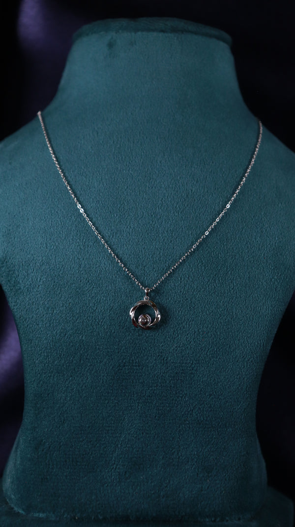 Twirl Glow 925 Sterling Silver Pendant Set.