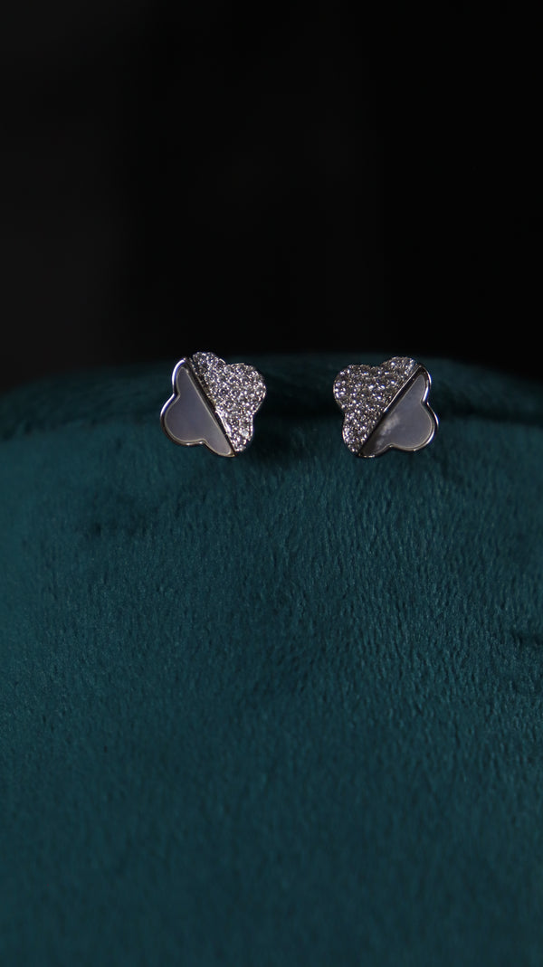 925 Sterling Silver Ocean's Radiance Studs.