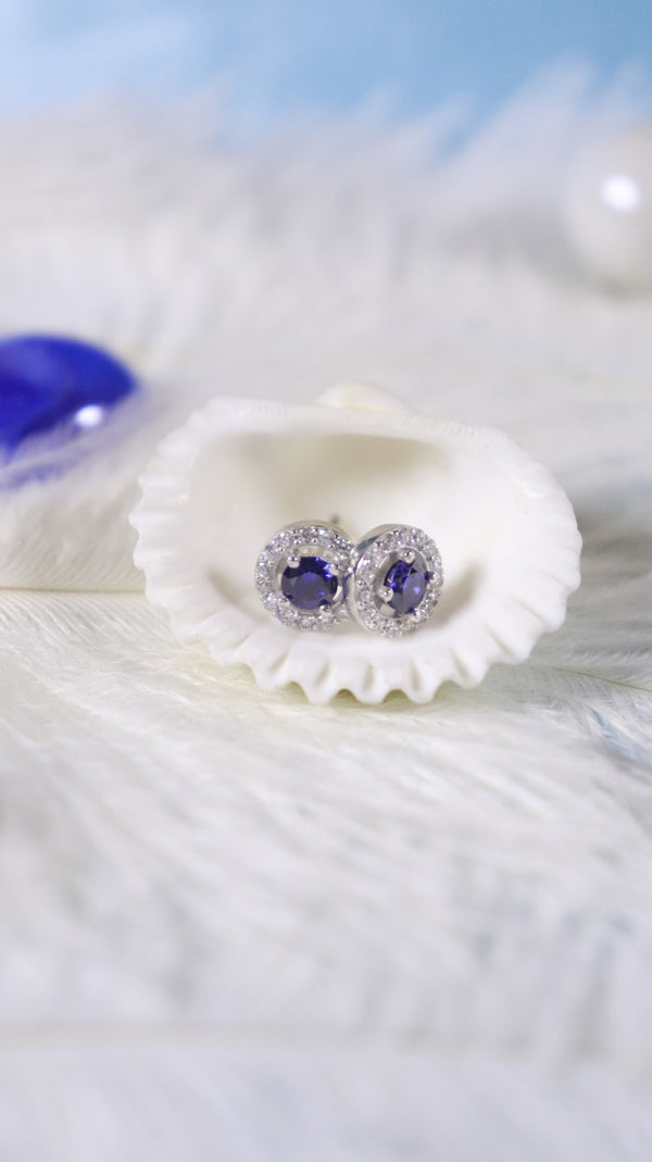 925 Sterling Silver Royal Spark Studs.