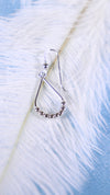 925 Sterling Silver Teardrop Hoop Earrings