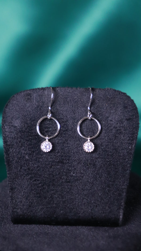 925 Sterling Silver Eternal Loop Earrings