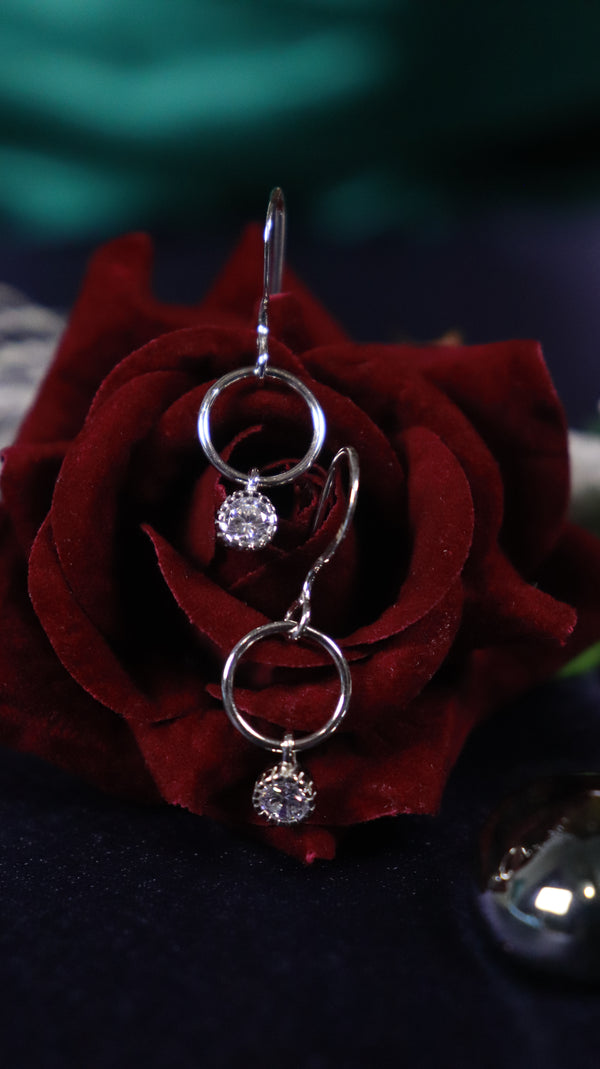 925 Sterling Silver Eternal Loop Earrings