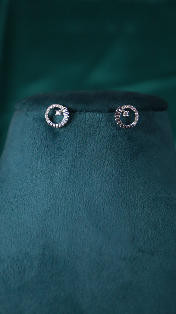 925 Sterling Silver Astral Arc Studs.