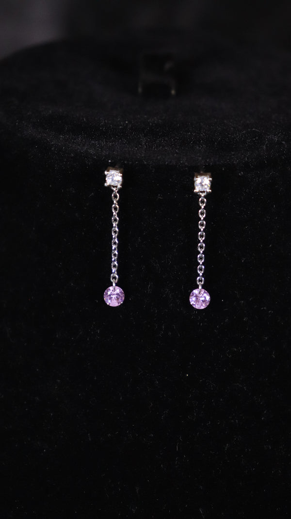 925 Sterling Silver Serenelle Chain Earrings