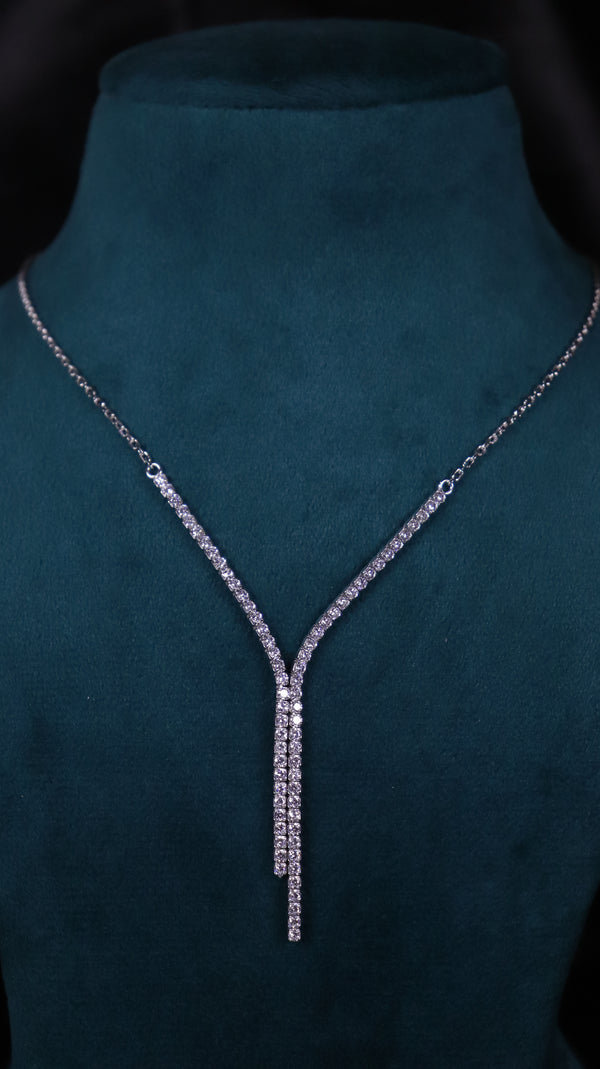 92.5 Sterling Silver Flow Drop Pendant