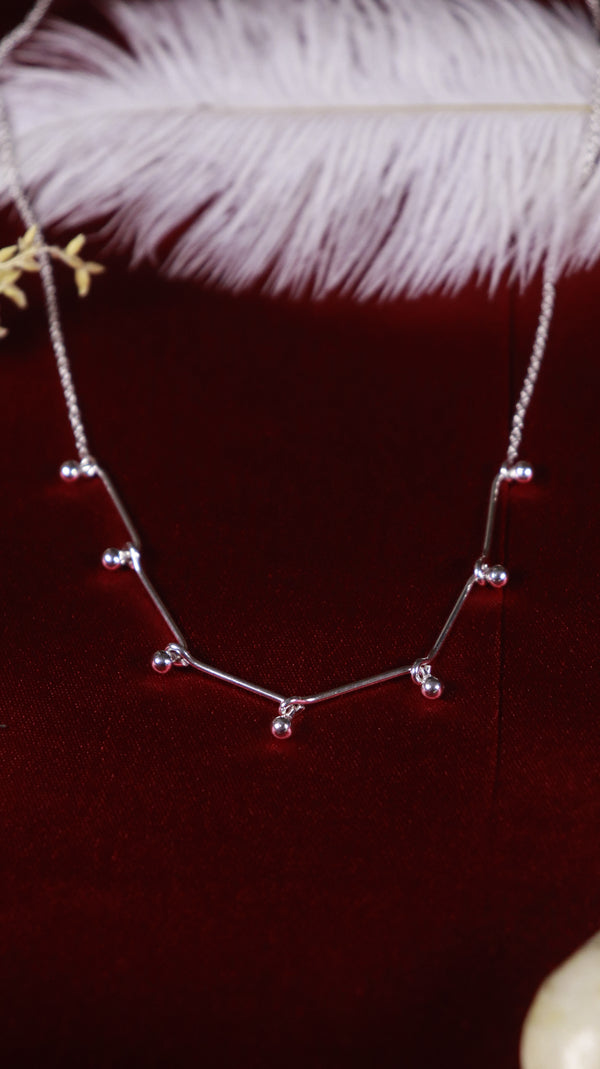 925 Sterling Silver Galaxy Line Pendant.