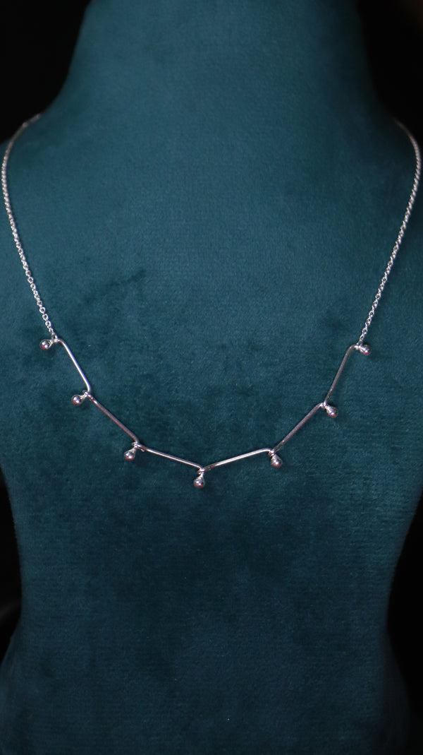 925 Sterling Silver Galaxy Line Pendant.