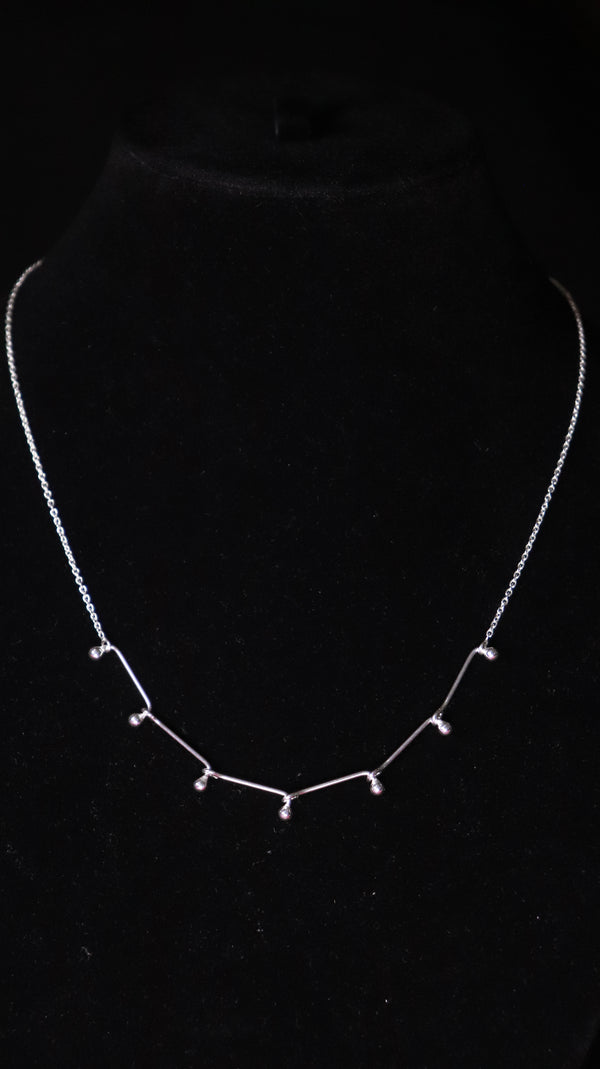 925 Sterling Silver Galaxy Line Pendant.