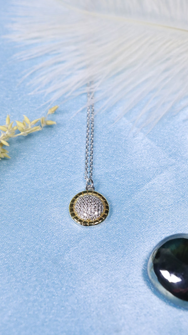 Sun Aura 925 Sterling Silver Pendant.