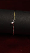 925 Sterling Silver Dual Tone Pearl Charm Bracelet