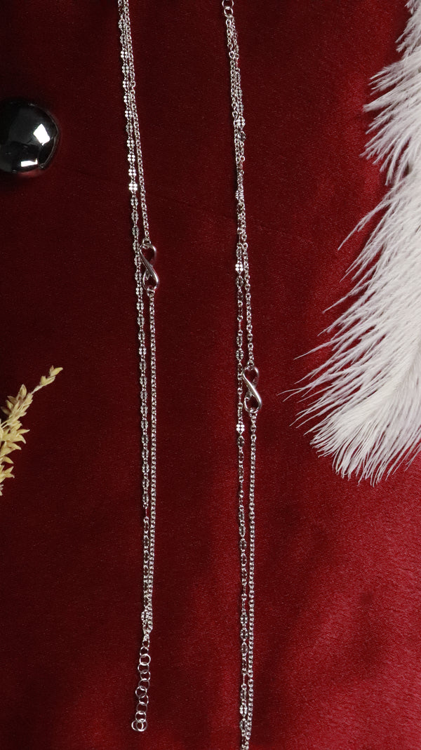 Infinity Anklet in Sterling Silver – The Gift of Forever