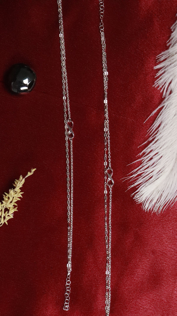 Infinity Anklet in Sterling Silver – The Gift of Forever