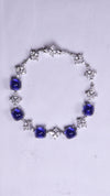 925 Sterling Silver Emerald Glow Silver Bracelet