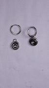 925 Sterling Silver Classic Black Earring