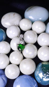 925 Sterling Silver Emerald Green Love Droplets