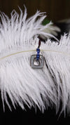 925 Sterling Silver Blue Square Spark Earrings