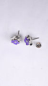 925 Sterling Silver Royal Lavender Studs.