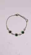 Emerald Charm Pendant & Bracelet Combo