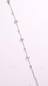 92.5 Sterling Silver Pink Spark Link Bracelet