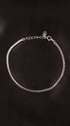 92.5 Sterling Silver Purple Glow Tennis Bracelet