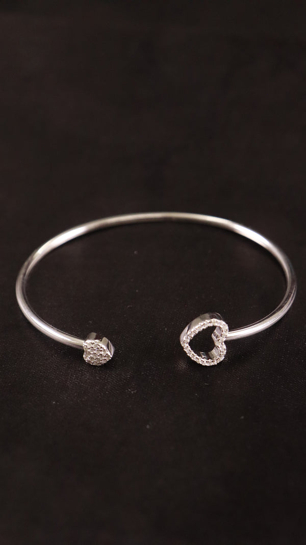 92.5 Sterling Silver Twin Spark Open Bracelet