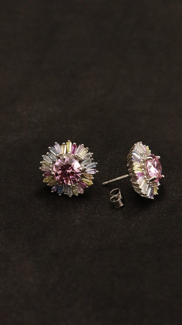 92.5 Silver Candy Bloom Studs