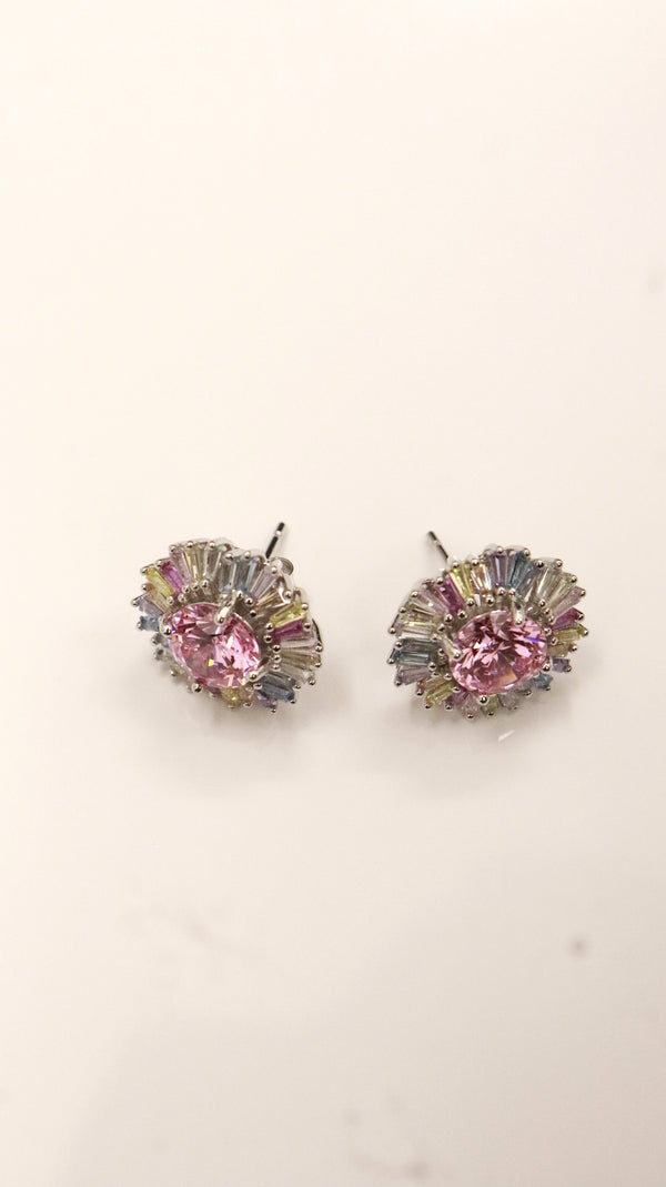 92.5 Silver Candy Bloom Studs