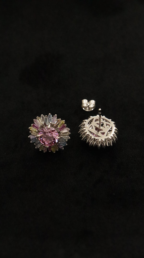 92.5 Silver Candy Bloom Studs