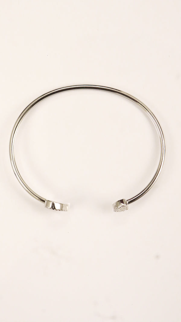 92.5 Sterling Silver Twin Spark Open Bracelet