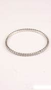 92.5 Sterling Silver Elastic Tennis Bracelet