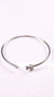 92.5 Sterling Silver Lucky Clover Open Bracelet