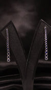 Blue Stone Silver Drop Earrings