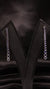 Blue Stone Silver Drop Earrings