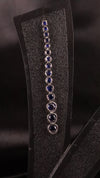 Blue Stone Silver Drop Earrings