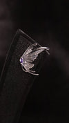 Angel Wing Silver Stud Earrings