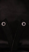 92.5 Silver Blue Halo Studs