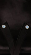 92.5 Silver Sky Mist Circle Studs
